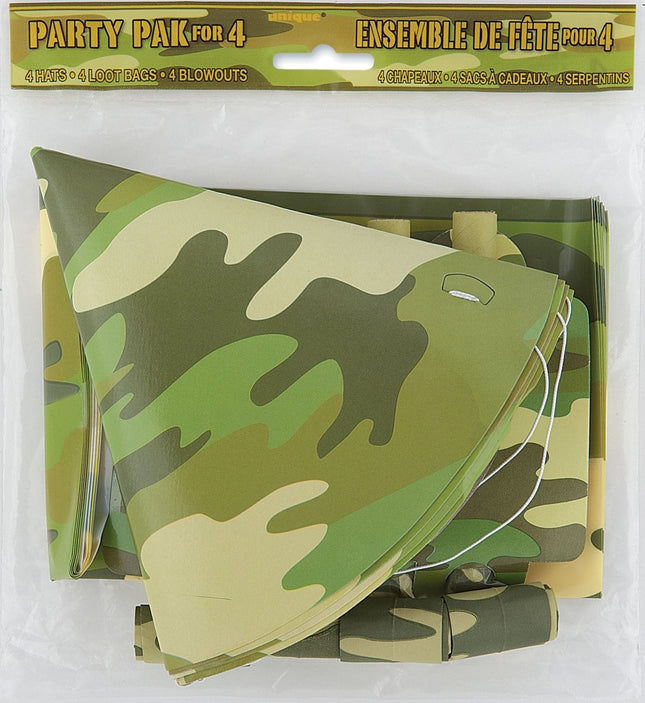 Army Camo Party Pack - SKU:29030 - UPC:011179290307 - Party Expo