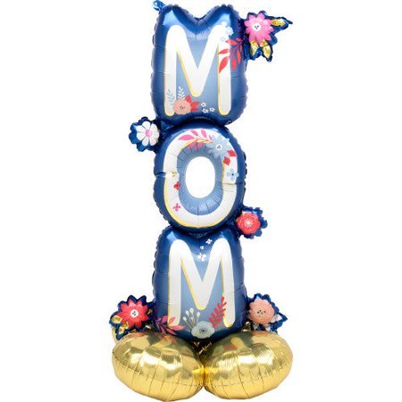 Artful Florals Mom Airloonz Balloon - SKU:A4-4181 - UPC:026635441810 - Party Expo