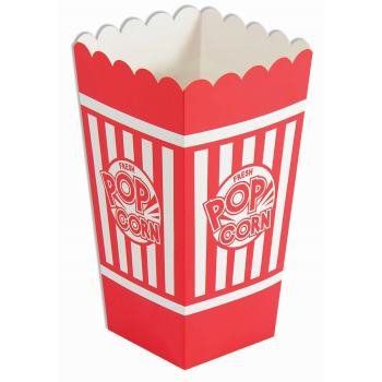 At the Movies - Party Night Popcorn Boxes (6ct) - SKU:76139 - UPC:721773761393 - Party Expo