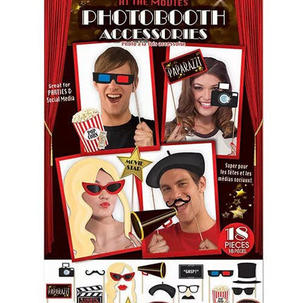 At The Movies - Photo Booth Prop Kit - SKU:75904 - UPC:721773759048 - Party Expo