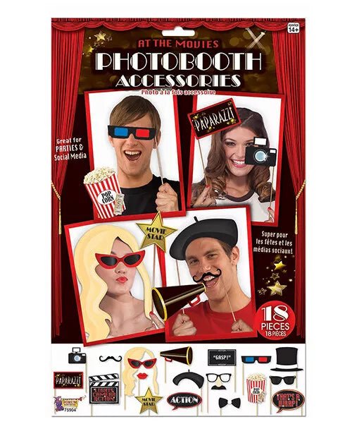 At The Movies - Photo Booth Prop Kit - SKU:75904 - UPC:721773759048 - Party Expo
