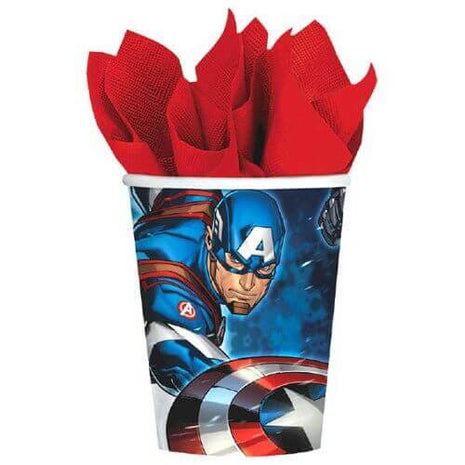 Avengers - 9oz Paper Cups (8ct) - SKU:07705 - UPC:013051707705 - Party Expo