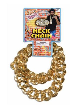 Big Link Gold Neck Chain (1ct) - SKU:64027 - UPC:721773640278 - Party Expo