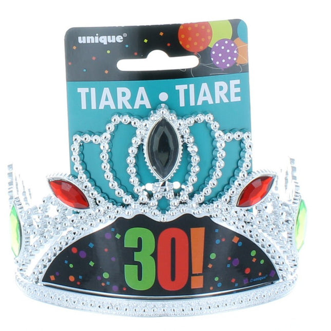 Birthday Cheer - 30th Birthday Tiara - SKU:45890 - UPC:011179458905 - Party Expo