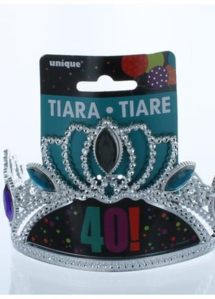 Birthday Cheer - 40th Birthday Tiara - SKU:45877 - UPC:011179458776 - Party Expo