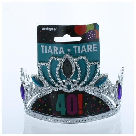 Birthday Cheer - 40th Birthday Tiara - SKU:45877 - UPC:011179458776 - Party Expo