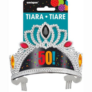 Birthday Cheer - 50th Birthday Tiara - SKU:45878 - UPC:011179458783 - Party Expo