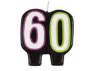 Birthday Cheer - 60th Birthday Candle - SKU:46006 - UPC:011179460069 - Party Expo