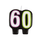 Birthday Cheer - 60th Birthday Candle - SKU:46006 - UPC:011179460069 - Party Expo