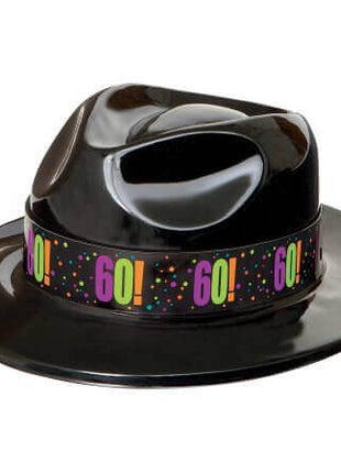 Birthday Cheer - 60th Birthday Gangster Hat - SKU:45882 - UPC:011179458820 - Party Expo