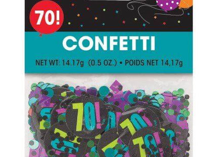 Birthday Cheer - 70th Confetti - SKU:45867 - UPC:011179458677 - Party Expo