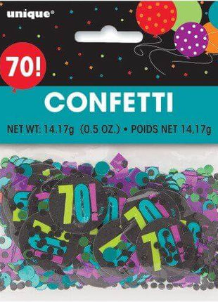 Birthday Cheer - 70th Confetti - SKU:45867 - UPC:011179458677 - Party Expo