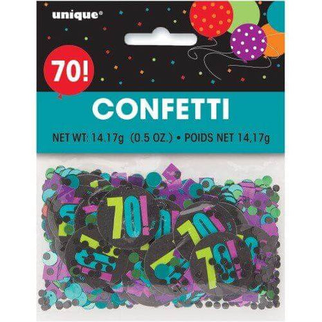 Birthday Cheer - 70th Confetti - SKU:45867 - UPC:011179458677 - Party Expo