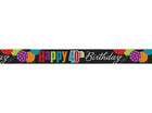 Birthday Cheer - Happy 40th Birthday Banner - SKU:45834 - UPC:011179458349 - Party Expo
