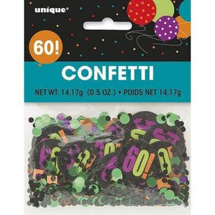 Birthday Cheer - Happy 60th Birthday Confetti - SKU:45866 - UPC:011179458660 - Party Expo