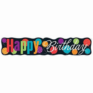 Birthday Cheer - Happy Birthday Banner - SKU:45799 - UPC:011179457991 - Party Expo