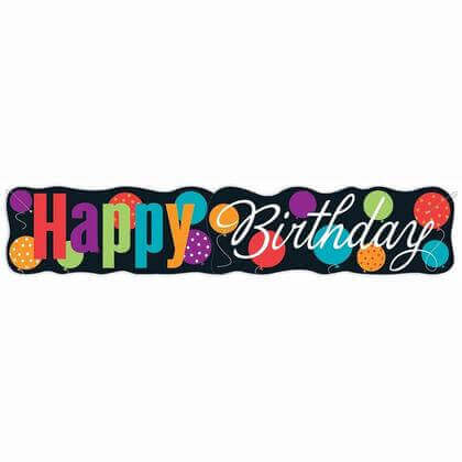 Birthday Cheer - Happy Birthday Banner - SKU:45799 - UPC:011179457991 - Party Expo