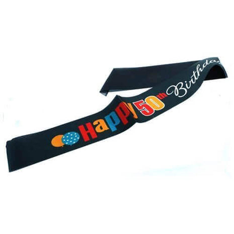 Birthday Cheer - Satin 30th Birthday Sash - SKU:45869 - UPC:011179458691 - Party Expo