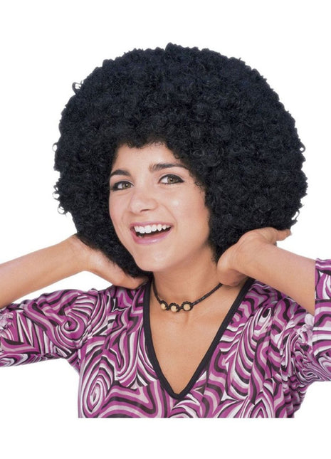 Black Afro Wig (1ct) - SKU:50804 - UPC:082686508049 - Party Expo