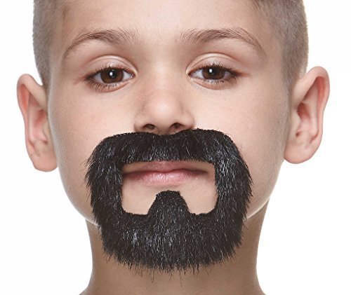 Black Mustache with Beard - SKU:S031-SE - UPC:4772036004470 - Party Expo