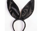 Black Satin Deluxe Bunny Ears - SKU:F74319 - UPC:721773743191 - Party Expo