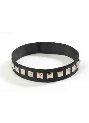 Black Studded Necklace Choker - SKU:25186 - UPC:721773251863 - Party Expo