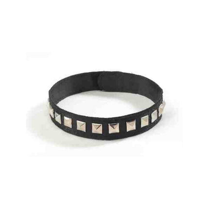 Black Studded Necklace Choker - SKU:25186 - UPC:721773251863 - Party Expo