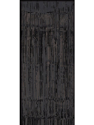 Black Tinsel Curtain - SKU:76020 - UPC:721773760204 - Party Expo