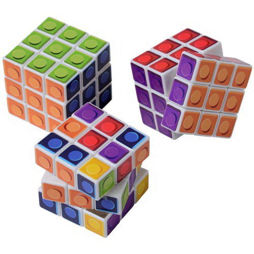 Block Mania Mini Cubes (4ct) - SKU:MX512 - UPC:049392292990 - Party Expo