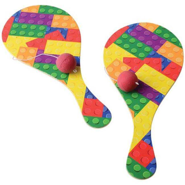 Block Mania Paddle Balls - SKU:4481 - UPC:049392044810 - Party Expo