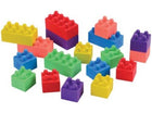 Block Mania Rubber Assorted Erasers (18ct) - SKU:LM222 - UPC:049392292488 - Party Expo