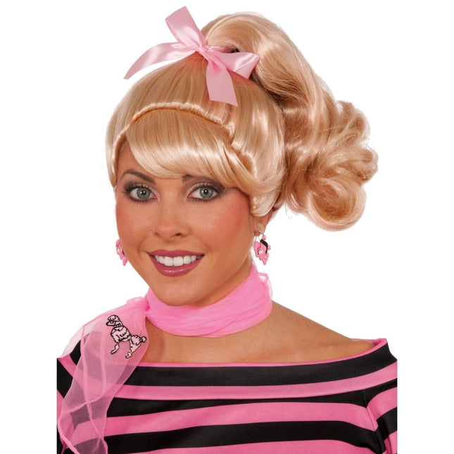 Blonde 50's Ponytail Wig - SKU:73470 - UPC:721773734700 - Party Expo