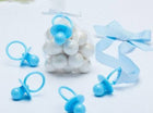 Blue Pacifier Baby Shower Favor Charms - SKU:380103 - UPC:013051668211 - Party Expo