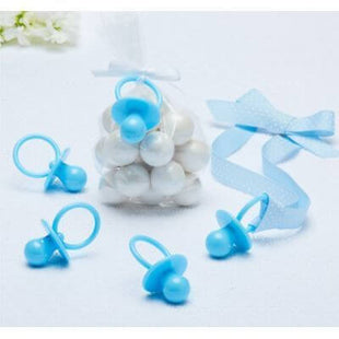 Blue Pacifier Baby Shower Favor Charms - SKU:380103 - UPC:013051668211 - Party Expo