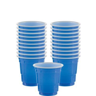 Blue Shot Glasses - SKU:358000.105* - UPC:013051635954 - Party Expo