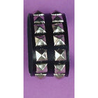 Bracelet Wristband-Double-Black Studded - SKU:25184 - UPC:721773251849 - Party Expo