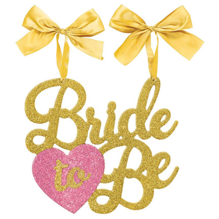 "Bride To Be" Chair Sign - SKU:241583 - UPC:013051678777 - Party Expo