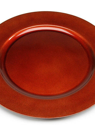 Brown Charger Plate - SKU:2512-693B - UPC:082676371073 - Party Expo