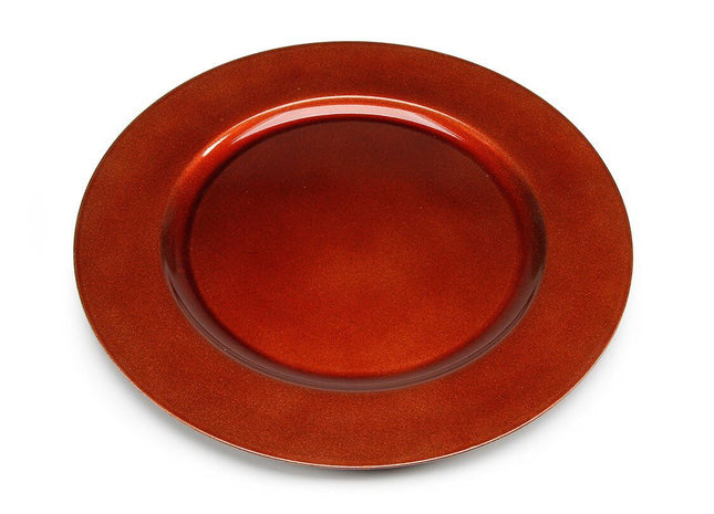 Brown Charger Plate - SKU:2512-693B - UPC:082676371073 - Party Expo