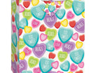 Candy Hearts Valentine's Day Gift Bag (1ct) - SKU:62758 - UPC:011179627585 - Party Expo