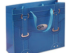 Capri Blue Faux Leather Hand Bag - SKU: - UPC:220775764307 - Party Expo