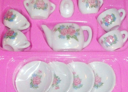 Ceramic Tea Set (13pcs) - SKU:TY-TEA13 - UPC:097138614407 - Party Expo