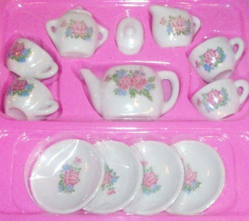 Ceramic Tea Set (13pcs) - SKU:TY-TEA13 - UPC:097138614407 - Party Expo