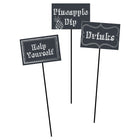 Chalkboard Centerpiece Sticks (3ct) - SKU:261106 - UPC:039938178406 - Party Expo