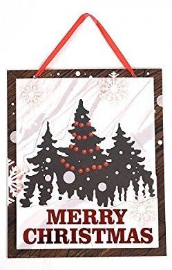 Christmas 3D Cardboard Plaque with Pop Layer (1ct) - SKU:XO3144 - UPC:677916862864 - Party Expo