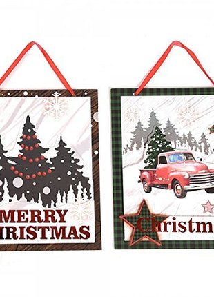 Christmas 3D Cardboard Plaque with Pop Layer (1ct) - SKU:XO3144 - UPC:677916862864 - Party Expo