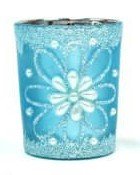 Christmas Candle Votives with Glitter (1ct) - SKU:SNV920 - UPC: - Party Expo