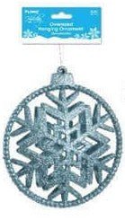 Christmas Snowflake Ornament (1ct) - SKU:XO3180 - UPC:677916863199 - Party Expo