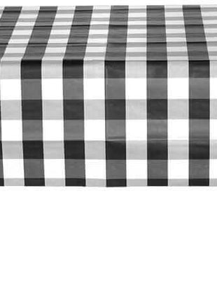 Classic Plaid Black - Big Block Plaid Tablecover - SKU: - UPC:654082669022 - Party Expo