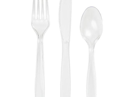 Clear Assorted Cutlery - SKU:810418- - UPC:039938123611 - Party Expo